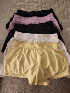 Women’s Elastic Waist Sleep Shorts - Yellow, White, Black, Lavender, Navy